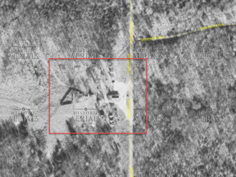 Big Spring Tavern (Big Spring Inn & Zoo) - 1954 Aerial (newer photo)